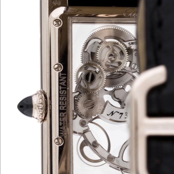 LOUIS CARTIER TANK SKELETON 18k white gold watch. - Picture 4 of 8